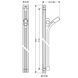 Душова штанга Hansgrohe Unica Raindance 90 см зі шлангом 160 см Chrome 27636000