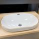Умывальник (раковина) VBI GAETA WHITE GOLD EDGE врезной, Белый