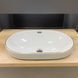 Умывальник (раковина) VBI GAETA WHITE GOLD EDGE врезной, Белый