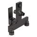 Змішувач для ванни Qtap Gemini (з душовим гарнітуром) QTGEM259GMB45684 Gunmetal Black PVD, Шліфований чорний хром