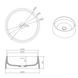 Умивальник Volle Solid surface &oslash;420 13-40-468, Білий