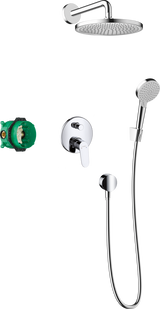 Душова система прихованого монтажу Hansgrohe Crometta S 240 1jet Focus Chrome 27958000