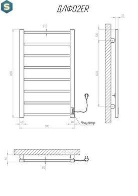 Полотенцесушитель KOSSER Лофт 800х500 ER тайм. белый