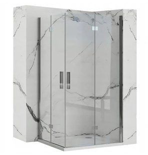 Душова кабіна Rea Molier 2 90x90 chrome REA-K8539 + REA-K8539, Хром, Універсальна, прозорий, хром
