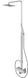 Душова система Kohlman Saxo chrome QW276S, Хром