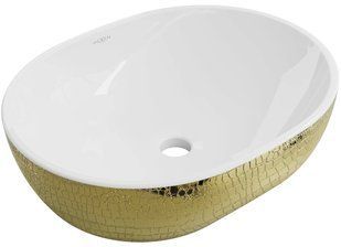 Умивальник Mexen Viki gold white накладний з візерунком MEX-21054808, Золотий