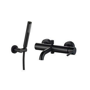 Змішувач для ванни VBI Milano black настінний VBI-050106BL, Черный матовый