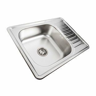 Кухонная мойка из нержавеющей стали Valeso декор 6550 (0,8/180 мм), Decor