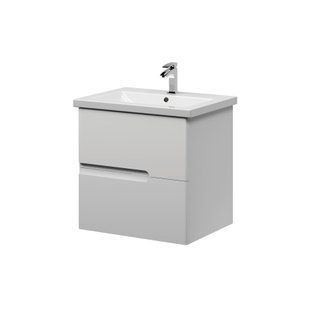 Тумба подвесная Koller Pool Grace 600 с умывальником белый глянец GR060WHITE, Белый