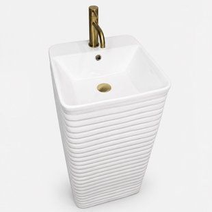 Підлоговий умивальник VBI Marconia 41x41 см white VBI-019034, Білий