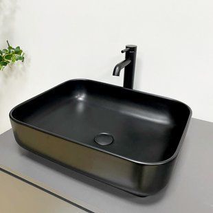 Умывальник VBI Palermo black matt накладний VBI-012310, Черный матовый