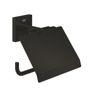 Тримач туалетного паперу Grohe QuickFix Start Cube 411022430, Черный матовый