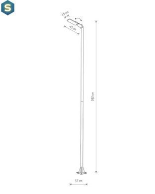 Світильник вуличний Nowodvorski 10283 Pathway Led Pro 1x60W 3000K 5700Lm IP65