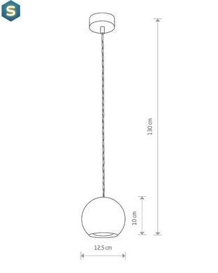 Підвісний світильник Nowodvorski 9696 Geometric GU10 1x35W IP20 Gr