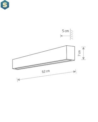 Светильник Nowodvorski 7568 Straight wall led T8LED 1x11W 3000K 1700Lm IP20 Wh
