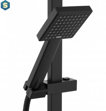 Душова система Yoka Goba 25 black з термостатом BP.GOBA-THERM-25-BLK, Черный матовый