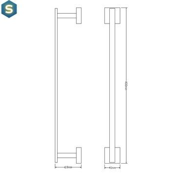 Полотенцедержатель Omnires Lift chrome 8124ACR, Хром