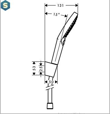 Ручний душ Hansgrohe Raindance SelectS PowderRain 120 3jetP Porter + шланг 125 27669000