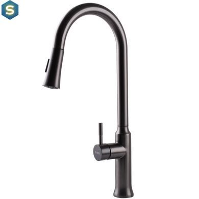 Змішувач для кухні Globus Lux Alpen SBT1-2033-GP, Графит