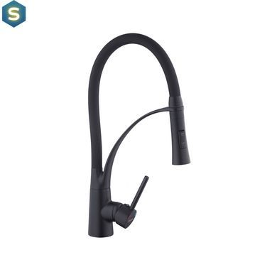 Смеситель для кухни Kroner KRP Ersel - SCH03393BLK, Черный матовый