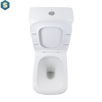 Унітаз підлоговий Qtap Stenava Rimless безобідковий з сидінням Soft-close White QT27228303W, Білий