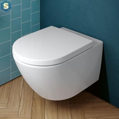 Унитаз подвесной Villeroy & Boch Subway 3.0 DirectFlush 4670TS01 c крышкой Soft Close Slim, Белый