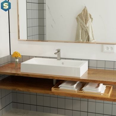 Раковина матова накладна Amidicon Laguna 80 800x430 з литого каменю LAGUNA_80_MAT, Білий