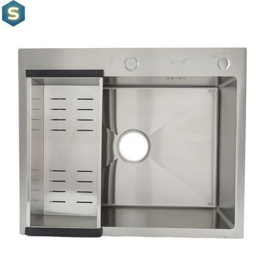 Кухонная мойка Gappo GS6050 накладная 600x500 мм, нержавеющая сталь, Нержавеющая сталь