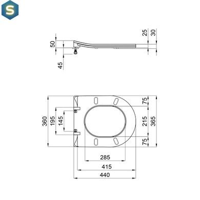 Сидіння для унітаза Qtap (Robin, Scorpio) з мікроліфтом Slim QT99U184UF450MB, Черный матовый