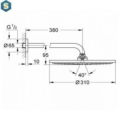 Верхний душ Grohe Rainshower 26066DL0