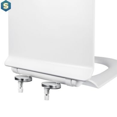 Сидіння для унітаза Qtap Presto з мікроліфтом Slim QT26991217AW, Білий