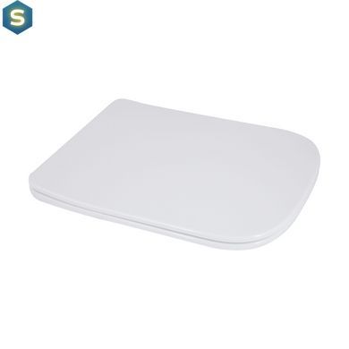 Унітаз підлоговий Qtap Stenava Rimless безобідковий з сидінням Soft-close White QT27228303W, Білий