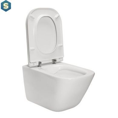 Унитаз подвесной Roca Gap Clean Rim с сидением Soft Close Slim A34H470000, Белый
