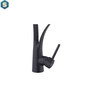 Смеситель для кухни Kroner KRP Ersel - SCH03393BLK, Черный матовый