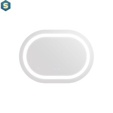 Зеркало Qtap Gemini 650х900 с LED-подсветкой Touch, с антизапотеванием, с диммером температуры цвета (3000-6500K) Reverse QT2578R6590