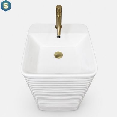 Підлоговий умивальник VBI Marconia 41x41 см white VBI-019034, Білий