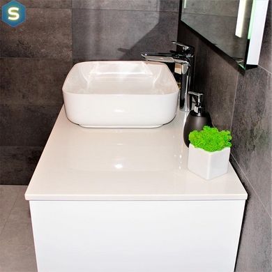 Тумба с умывальником Rexon Ombra RX99CG/100 Glossy White/Concrete Grey 19910C