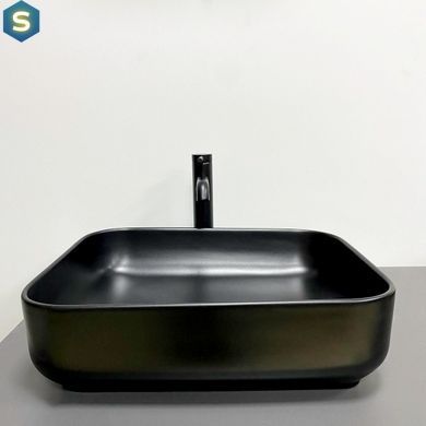 Умывальник VBI Palermo black matt накладний VBI-012310, Черный матовый