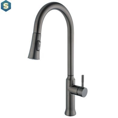 Змішувач для кухні Globus Lux Alpen SBT1-2033-GP, Графит