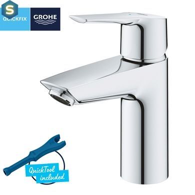 Змішувач для раковини Grohe QuickFix Start S-Size 23551002 з донним клапаном, Хром