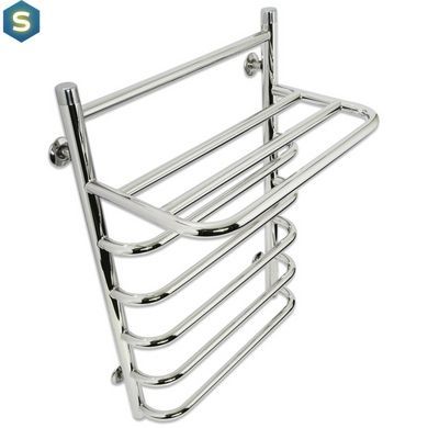 Рушникосушка водяна Laris Стандарт П7 500x660 з полицею 71207699, Хром