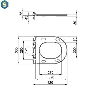 Сидіння для унітаза Qtap Presto з мікроліфтом Slim QT26991217AW, Білий