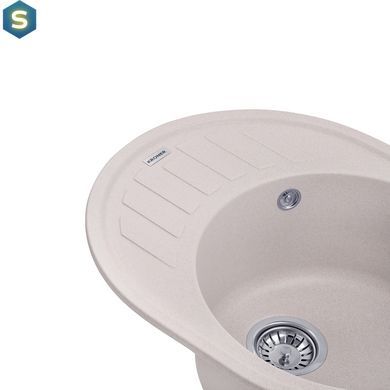 Кухонна мийка гранітна Kroner KRP Komposit COL-6250 CV027414, Береза