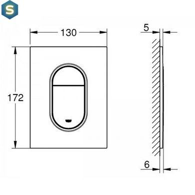 Клавіша змиву Grohe ARENA COSMOPOLITAN 37624000