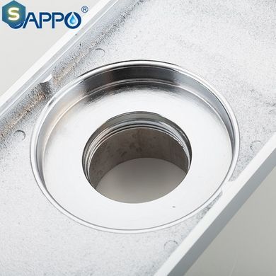 Трап для душа Gappo G82050, латунь, 100х200 мм, хром
