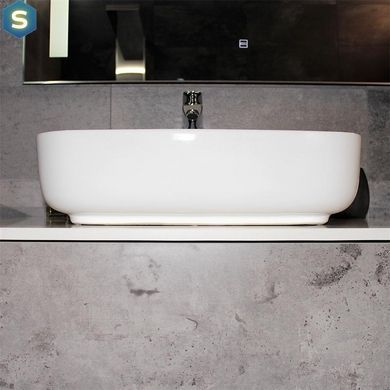 Тумба с умывальником Rexon Ombra RX99CG/100 Glossy White/Concrete Grey 19910C
