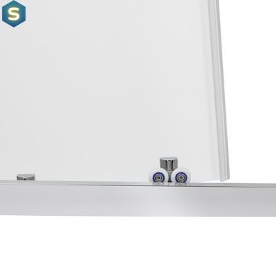 Душевая кабина Qtap Taurus CRM1011SC6 100x100 см, стекло Clear 6 мм, покрытие CalcLess без поддона, Хром, Универсальная, хром, без поддона