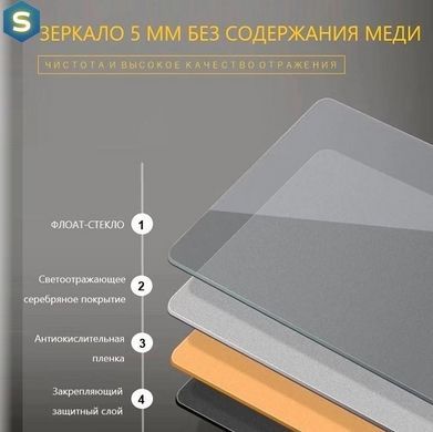 Дзеркало Dusel DE-M3021 65x80 см, Білий