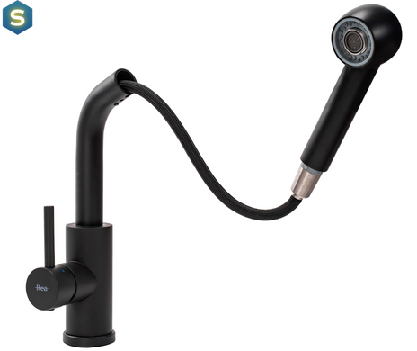 Смеситель для кухни Rea Troy Black REA-B6300, Черный матовый