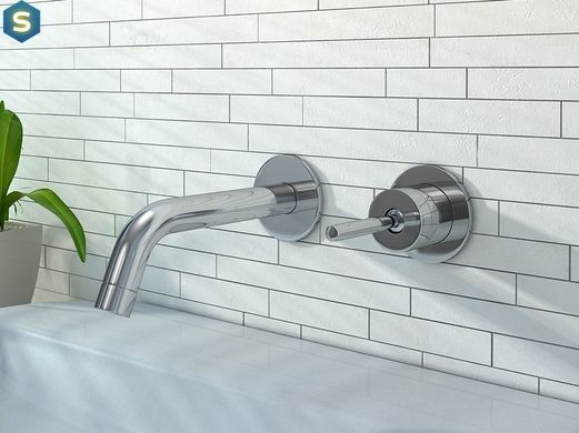 Змішувач для умивальника Kohlman Maxima chrome + BOX прихованого монтажу QW180M, Хром